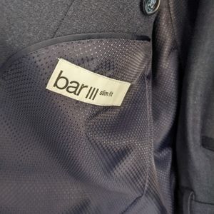 Bar III men's suit blue